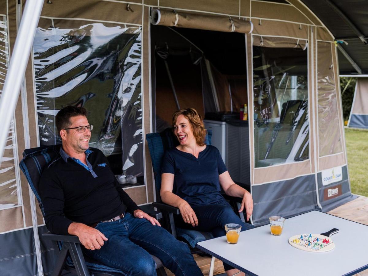 Nice Tent Lodge On A Campsite, Bordering The Forest, Luxembourg At 27 Km Medernach 外观 照片